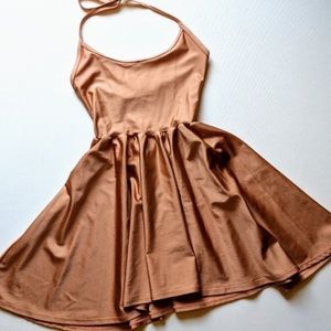 American Apparel Tan Mini Dress